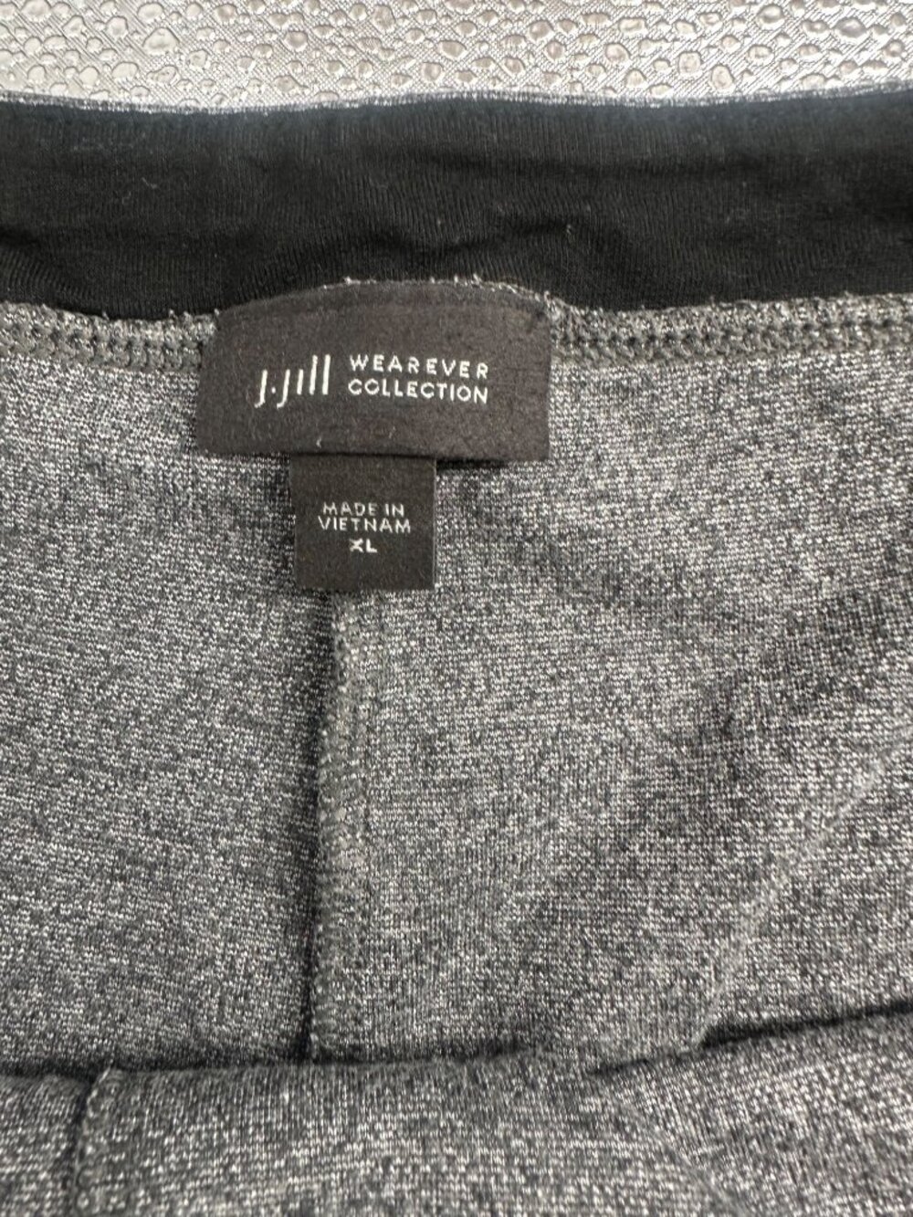 J Jill Wearever Pull On Ponte Knit Straight Leg Pants XL Heather Gray Career - Picture 4 of 8
